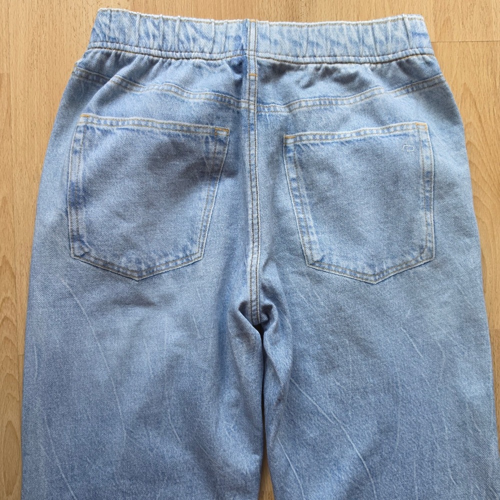 Rag & Bone Miramar Jogger Women Small Blue Denim Print Terry Sweatpants Relaxed - Picture 10 of 10